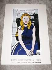 ROY LICHTENSTEIN POSTER " I