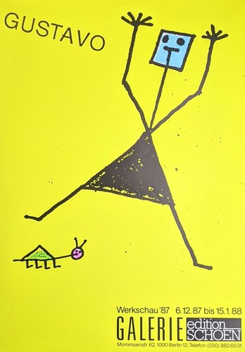 Gustavo ausstellungsplakat - gustavo,,