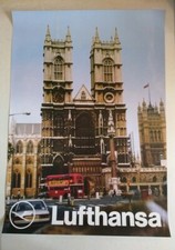 1990  LUFTHANSA London Poster